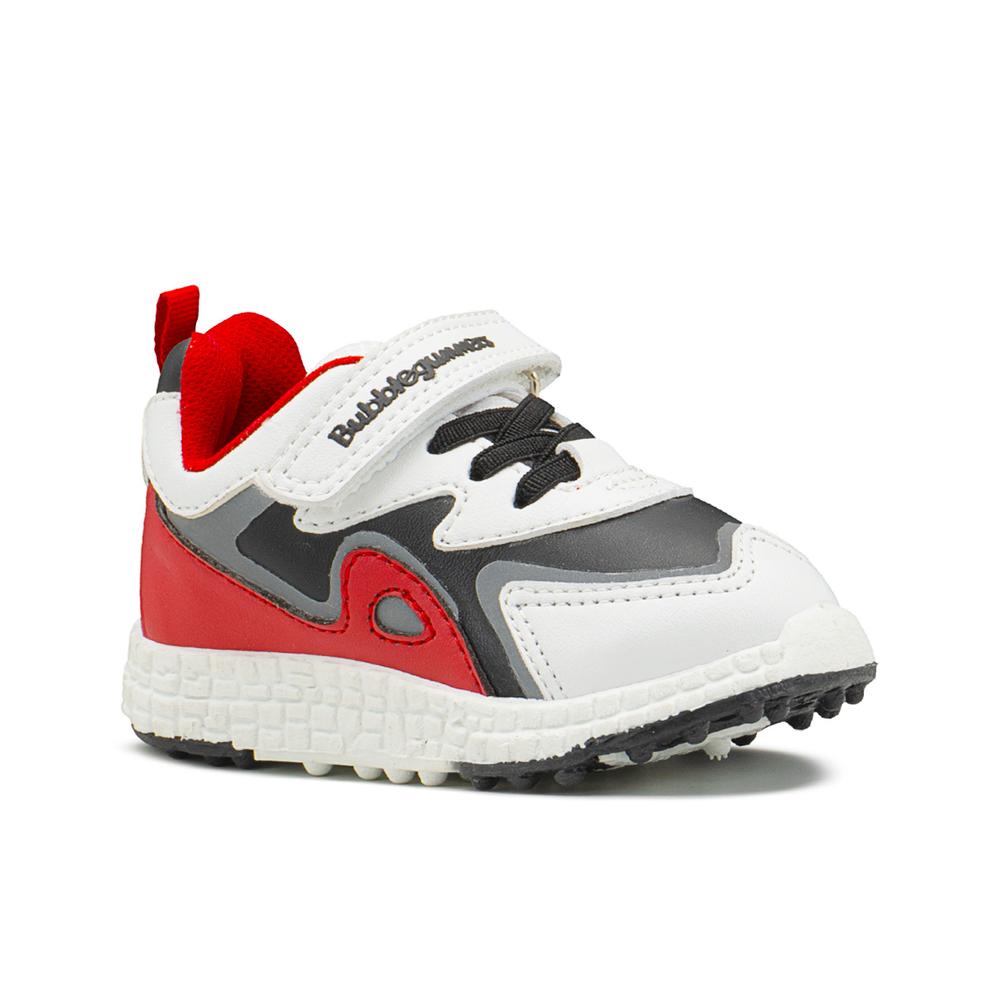Foto 6 pulgar | Tenis Bubble Gummers Timón Para Niño Casuales Blanco/rojo Blanco