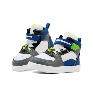 Foto 1 | Tenis Bubble Gummers Niños Tobago I Antiderrapante Velcro Blanco