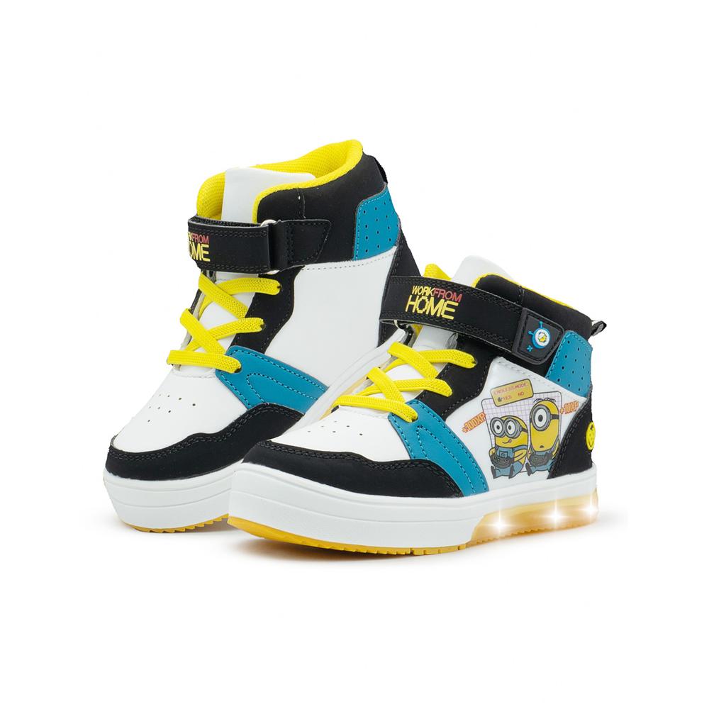 Tenis Bota Para Niño Con Luces Kevin Bob Mi Villano Favorito Blanco