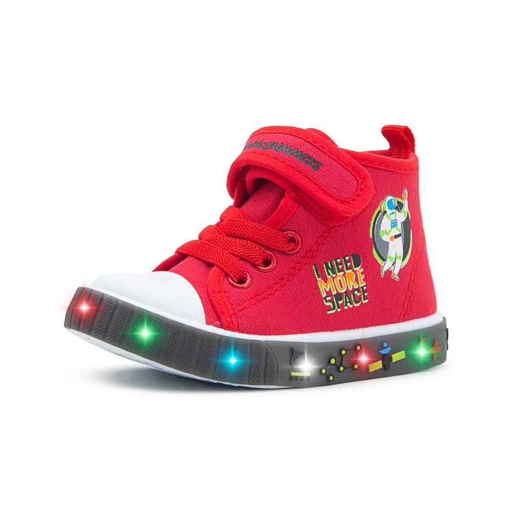 Foto 5 pulgar | Tenis Bota Para Niño Bubble Gummers Velcro Textil Step Rojo Rojo