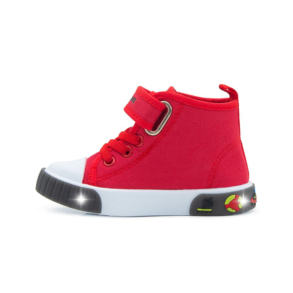Foto 6 | Tenis Bota Para Niño Bubble Gummers Velcro Textil Step Rojo Rojo