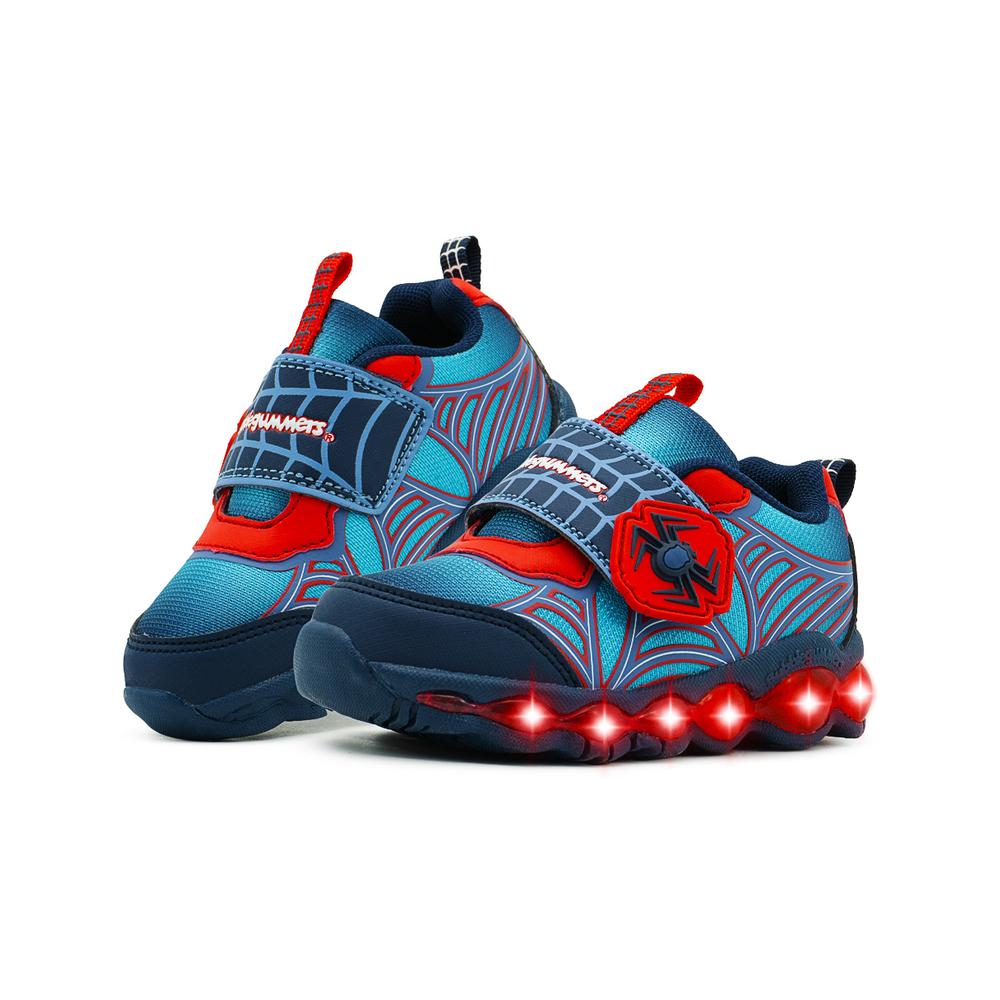 Foto 2 pulgar | Tenis Luces Led Importado Bubble Gummers Infantil Araña Rojo