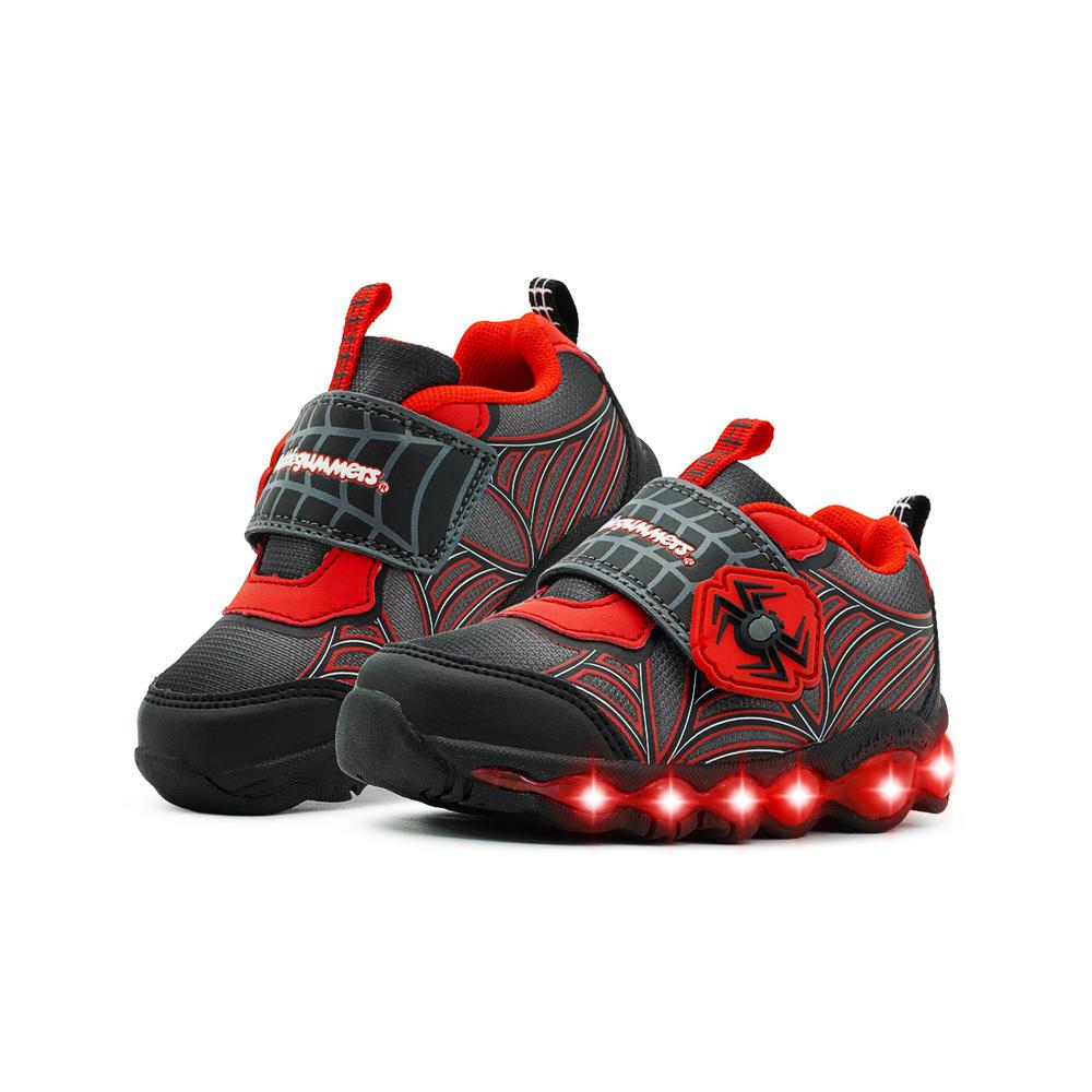 Foto 1 | Tenis Luces Led Importado Bubble Gummers Infantil Araña Negro