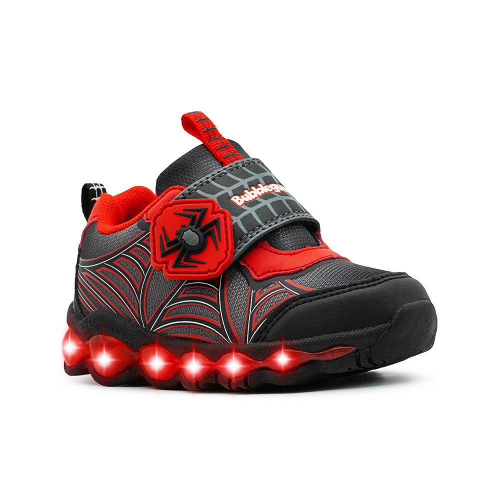 Foto 6 pulgar | Tenis Luces Led Importado Bubble Gummers Infantil Araña Negro