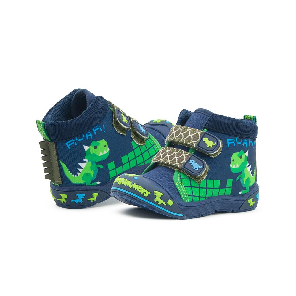 Foto 2 | Tenis Niño Bubble Gummers Dino T-rex Puntera Protección Azul Marino