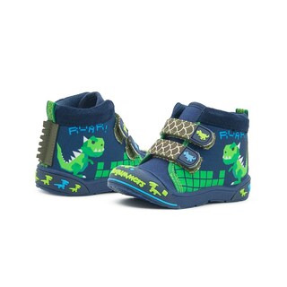 Foto 3 | Tenis Niño Bubble Gummers Dino T-rex Puntera Protección Azul Marino