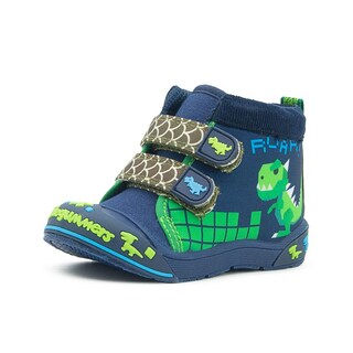 Foto 5 | Tenis Niño Bubble Gummers Dino T-rex Puntera Protección Azul Marino