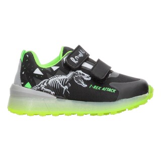 Foto 1 | Tenis Niño Toddler Vavito T-rex Negro Verde Fosforescente Casual Moderno Doble Velcro Ajustable Verde