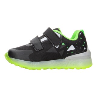 Foto 5 | Tenis Niño Toddler Vavito T-rex Negro Verde Fosforescente Casual Moderno Doble Velcro Ajustable Verde