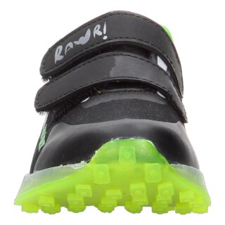 Foto 6 | Tenis Niño Toddler Vavito T-rex Negro Verde Fosforescente Casual Moderno Doble Velcro Ajustable Verde