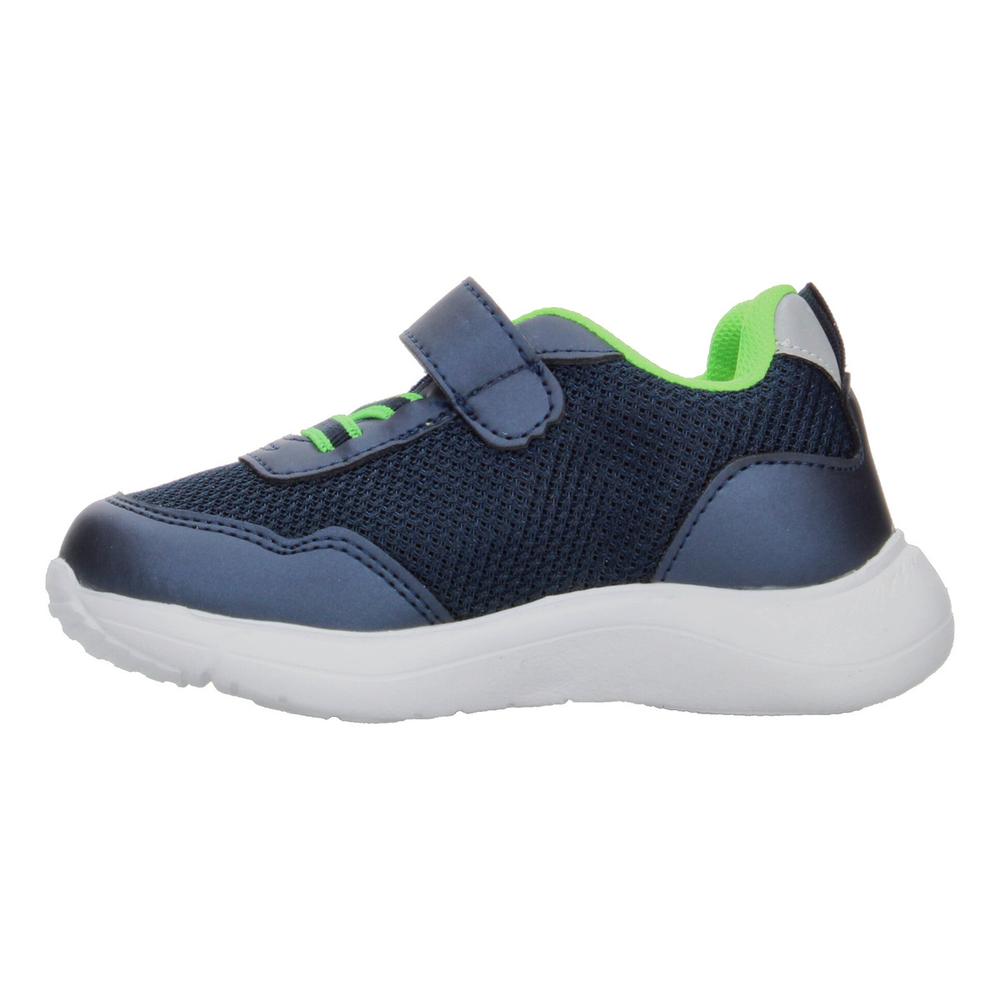 Foto 6 pulgar | Tenis Niño Toddler Vavito Rocket Azul Marino Casual Cómodo Deportivo Sports Cintas Velcro Ajustable Verde