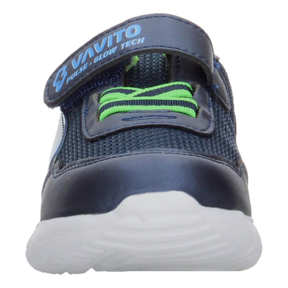 Foto 6 | Tenis Niño Toddler Vavito Rocket Azul Marino Casual Cómodo Deportivo Sports Cintas Velcro Ajustable Verde
