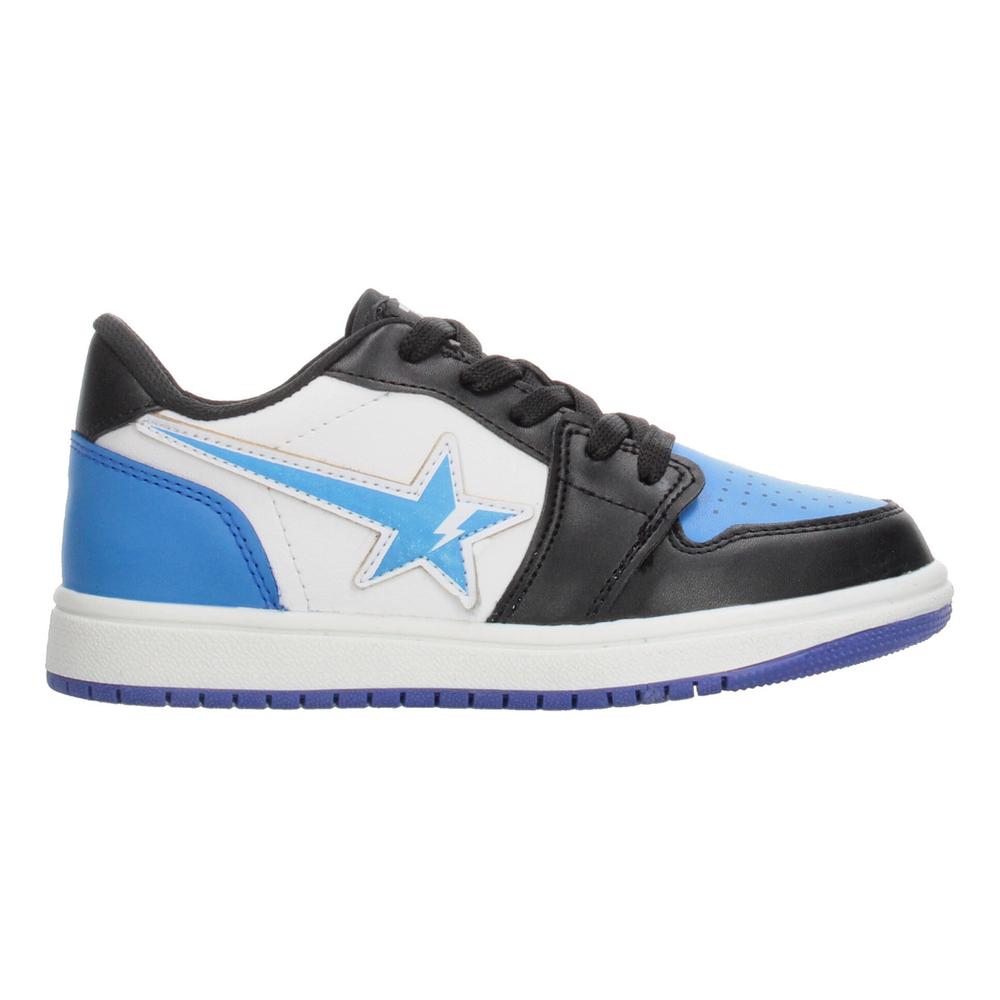 Tenis Niño Vavito Diseño Estrella Azul Negro Casual Ligero Streetwear Cintas Agujetas Ajustables Negro