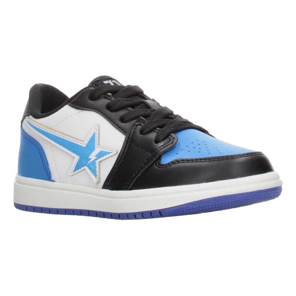 Foto 3 pulgar | Tenis Niño Vavito Diseño Estrella Azul Negro Casual Ligero Streetwear Cintas Agujetas Ajustables Negro