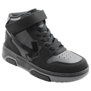 Foto 1 | Tenis Exterior Piel Vegana Color Negro Para Niño De Rbcollection