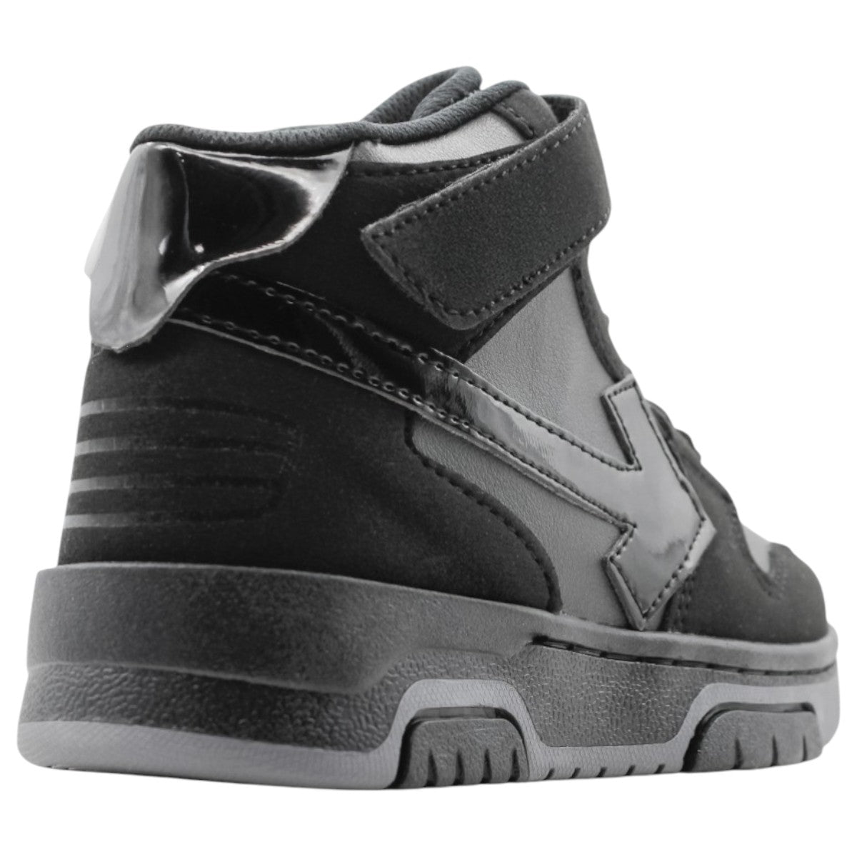 Foto 3 | Tenis Exterior Piel Vegana Color Negro Para Niño De Rbcollection