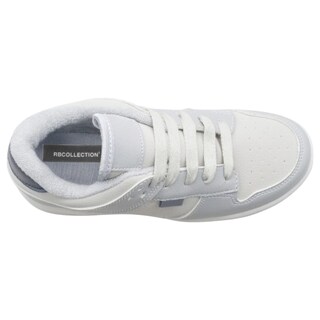 Foto 3 | Tenis Exterior Piel Vegana Color Gris Para Niño De Rbcollection