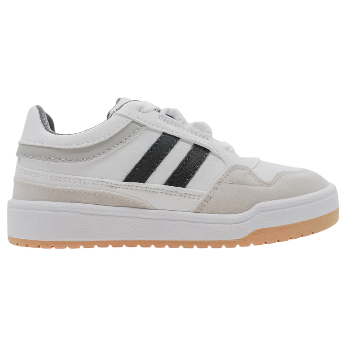 Foto 2 | Tenis Exterior Piel Vegana Color Blanco Para Niño De Rbcollection