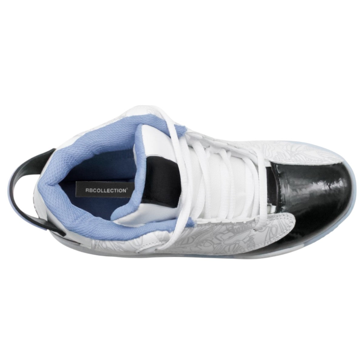 Foto 4 pulgar | Tenis Exterior Piel Vegana Color Blanco Negro Para Niño De Rbcollection