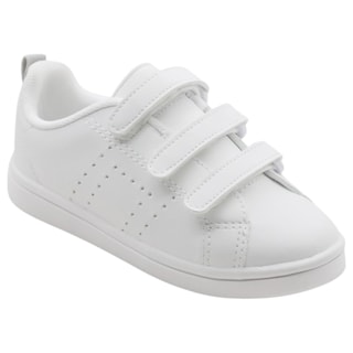 Foto 1 | Tenis Exterior Piel Vegana Color Blanco Para Niño De Rbcollection