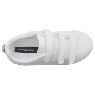 Foto 3 | Tenis Exterior Piel Vegana Color Blanco Para Niño De Rbcollection