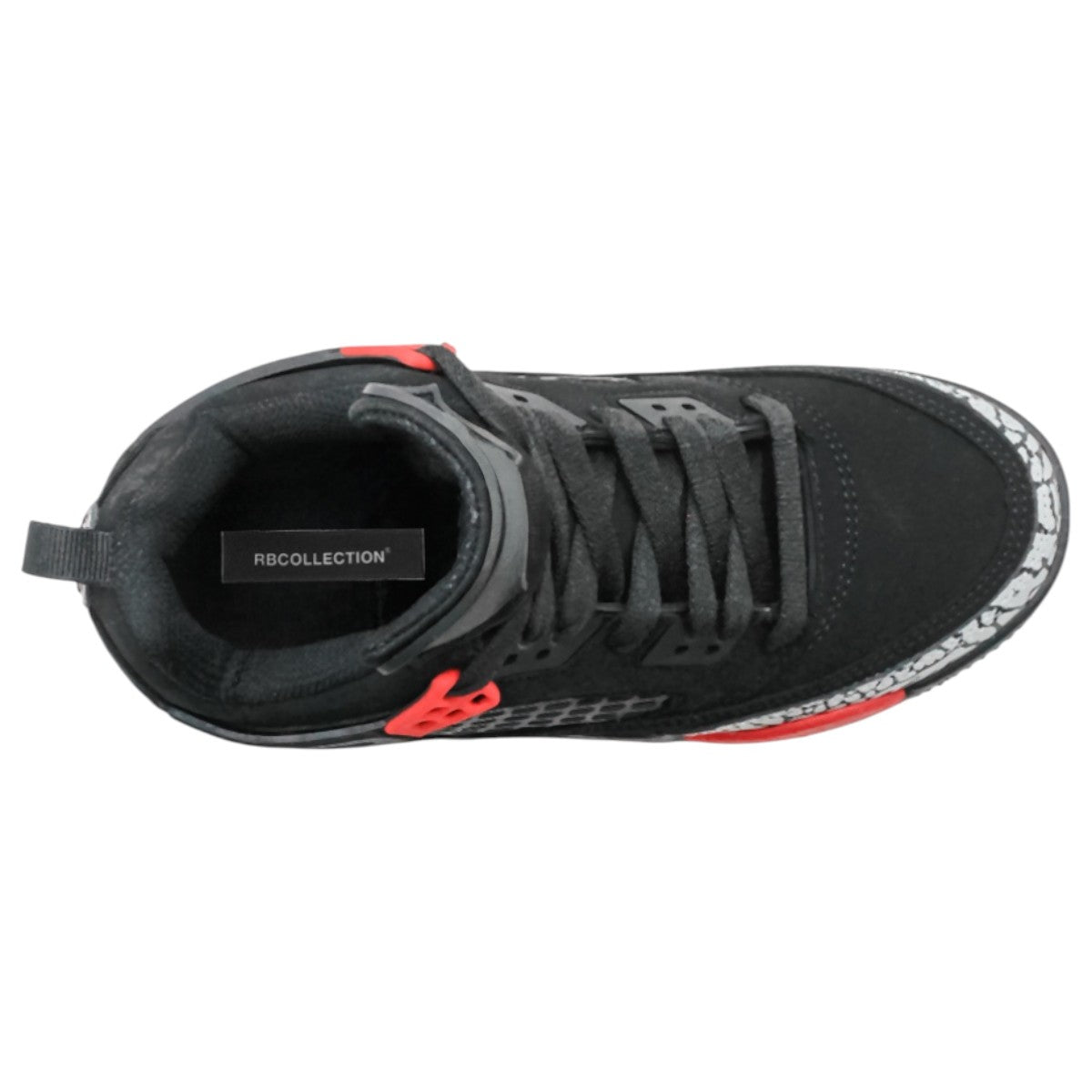 Foto 4 pulgar | Tenis Exterior Gamuza Color Negro Con Rojo Para Niño De Rbcollection
