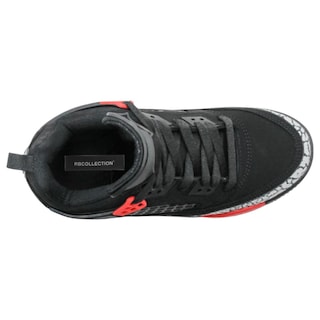 Foto 3 | Tenis Exterior Gamuza Color Negro Con Rojo Para Niño De Rbcollection