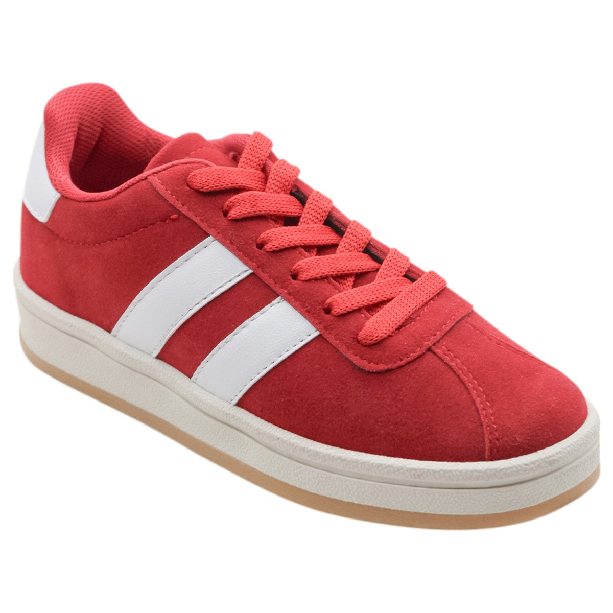 Foto 2 pulgar | Tenis Exterior Gamuza Color Rojo Para Niño De Rbcollection