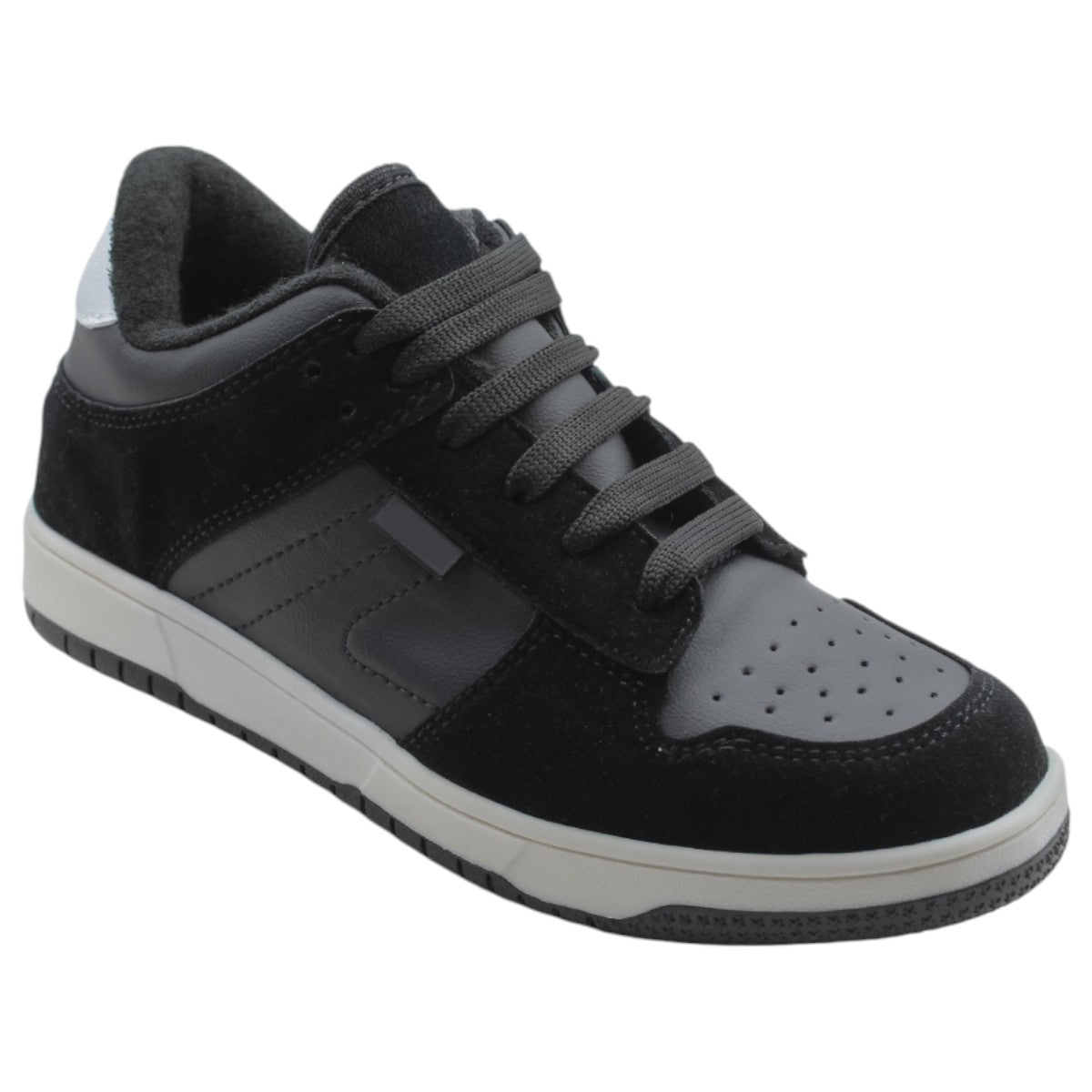 Foto 2 pulgar | Tenis Exterior Gamuza Color Negro Para Niño De Rbcollection
