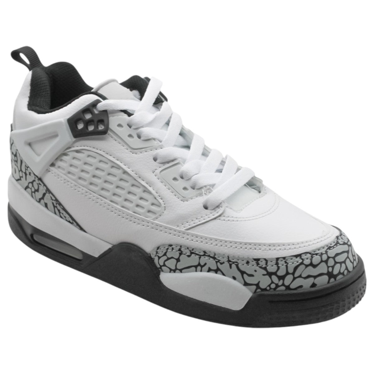 Tenis Exterior Piel Vegana Color Blanco Para Niño De Rbcollection