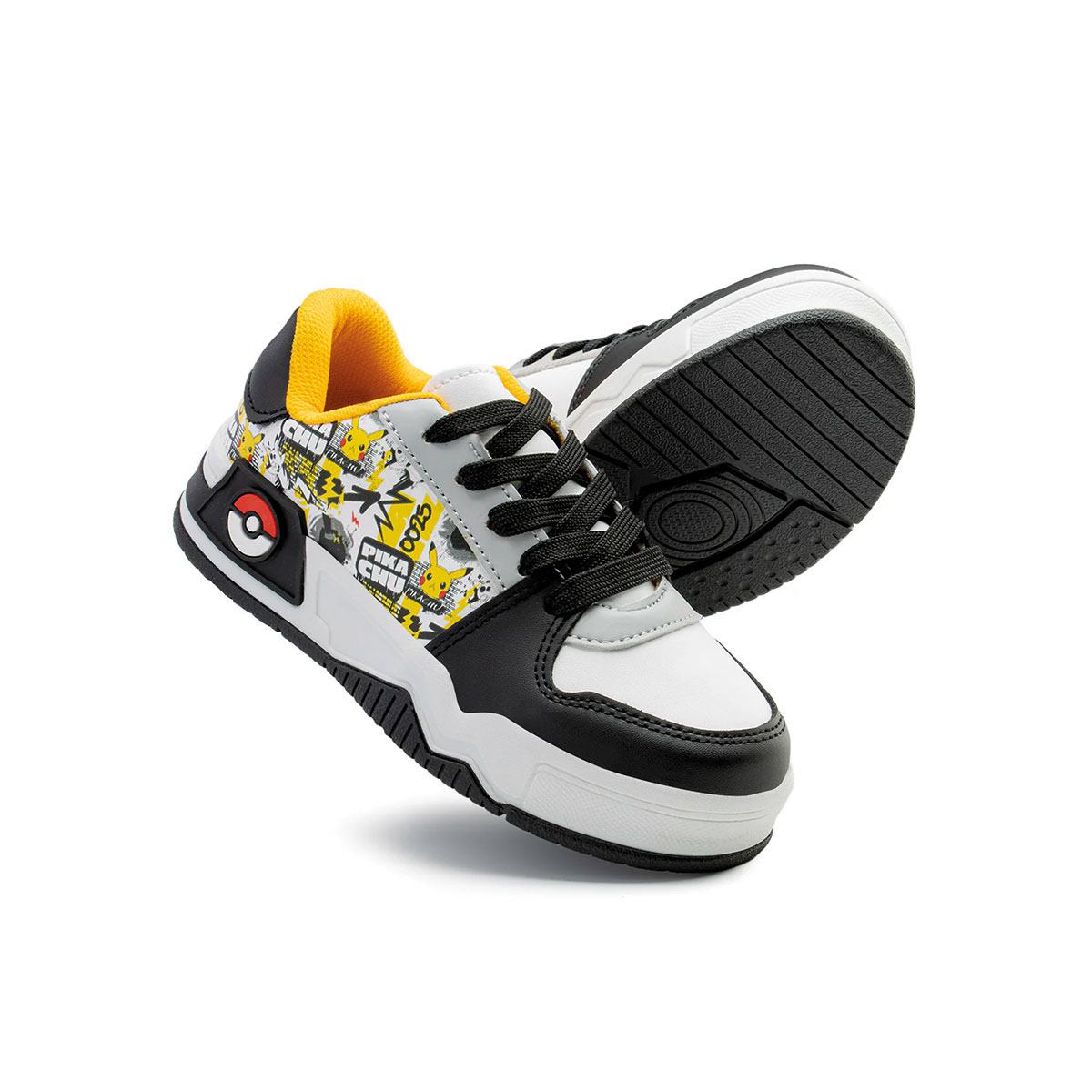 Foto 3 pulgar | Tenis Yuyin Pokémon Para Niño Diseño Pikachu Gris