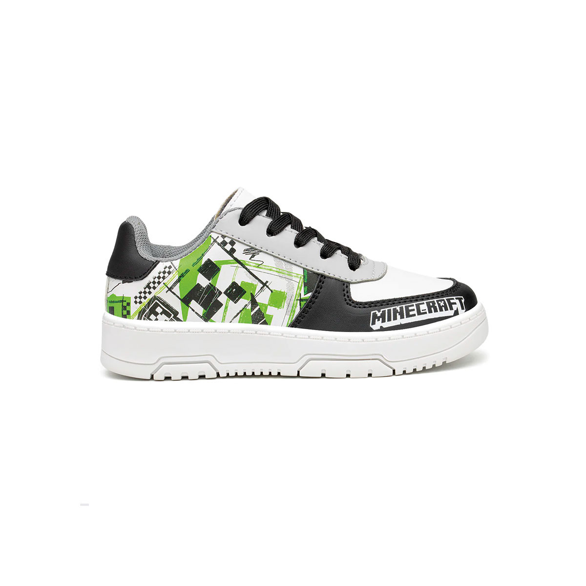 Tenis Yuyin Minecraft Blanco Niño Diseño Creeper Cómodos