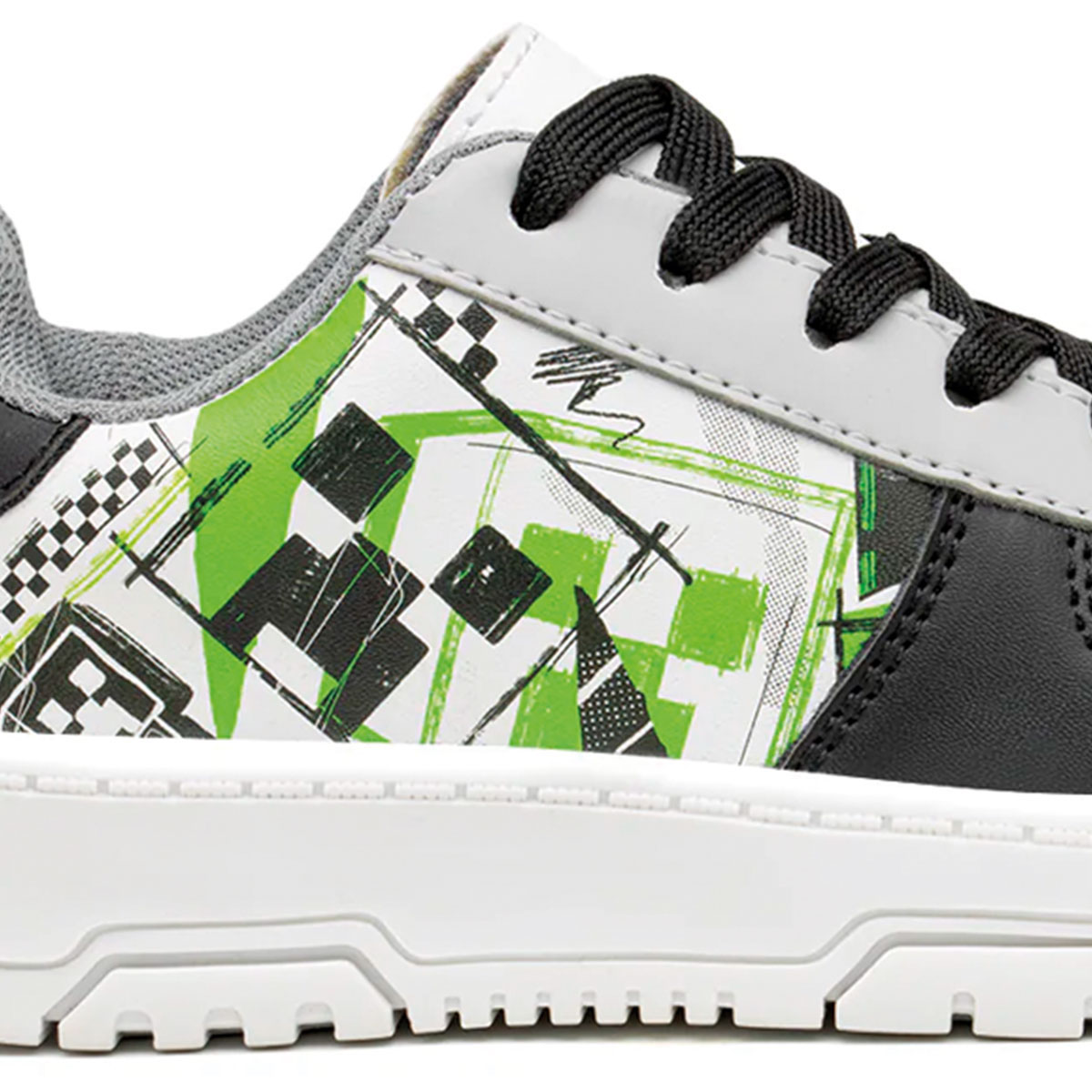 Foto 7 | Tenis Yuyin Minecraft Blanco Niño Diseño Creeper Cómodos
