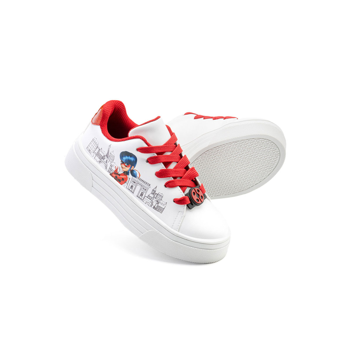 Foto 4 pulgar | Tenis Ladybug Yuyin Niña Diseño París Suela Segura