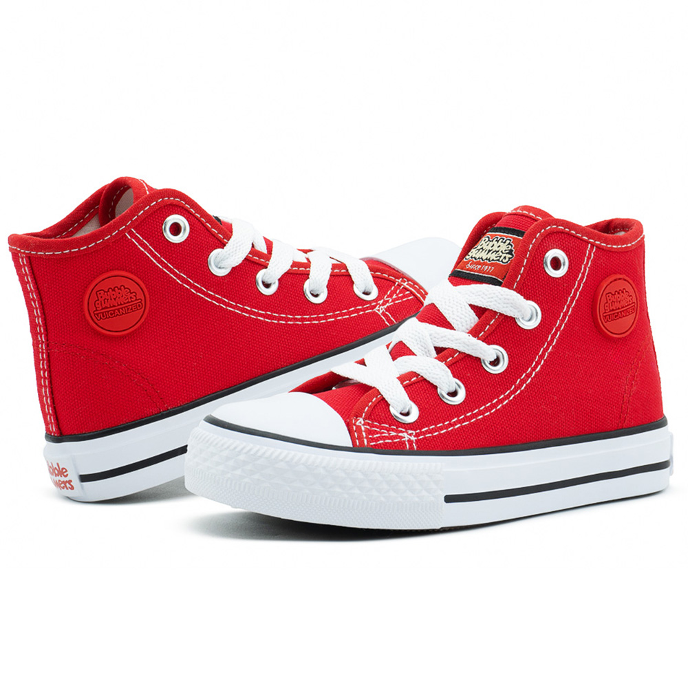 Foto 6 pulgar | Tenis Bubble Gummers Wilson Bota Lona Rojo Para Niño