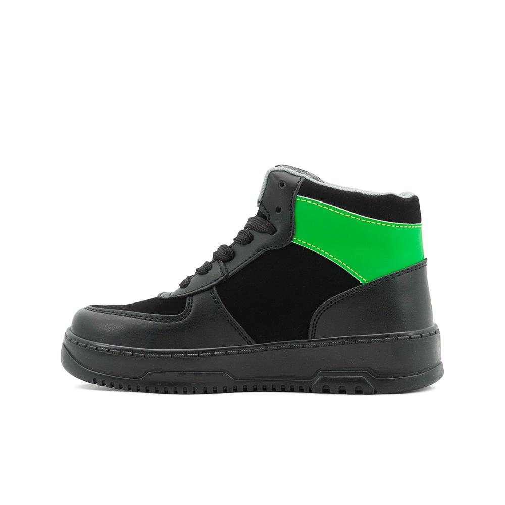 Foto 6 pulgar | Tenis Bota Yuyin Casuales Para Niño Minecraft Creeper Negro