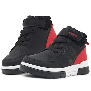 Foto 1 | Tenis Bota Niño Yuyin Color Negro Ligeros Antiderrapante Negro