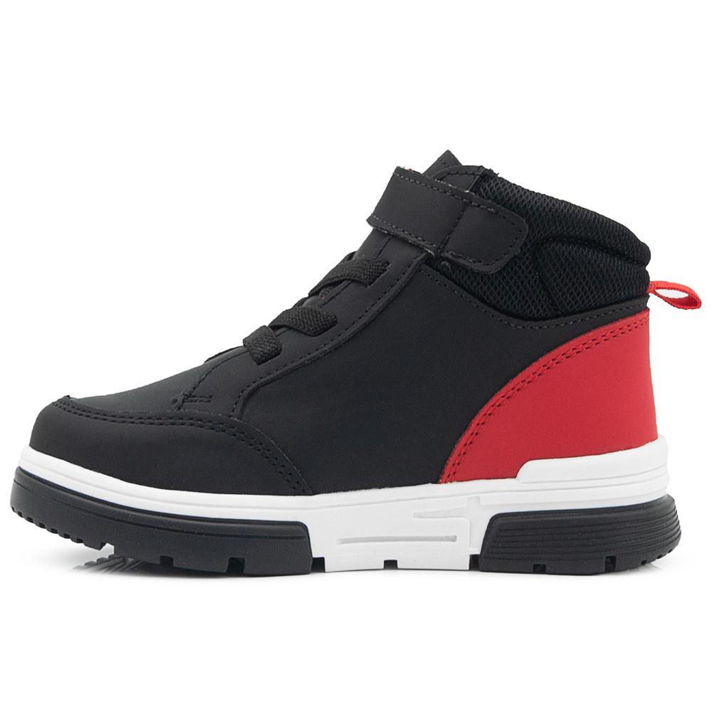 Foto 5 pulgar | Tenis Bota Niño Yuyin Color Negro Ligeros Antiderrapante Negro