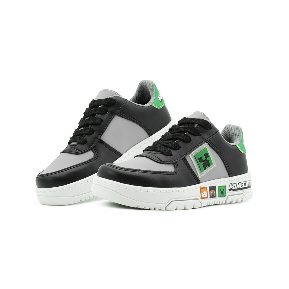 Foto 2 pulgar | Yuyin Niño Tenis Negro Antiderrapante Minecraft Casuales Negro