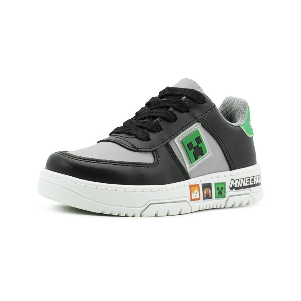 Foto 4 pulgar | Yuyin Niño Tenis Negro Antiderrapante Minecraft Casuales Negro