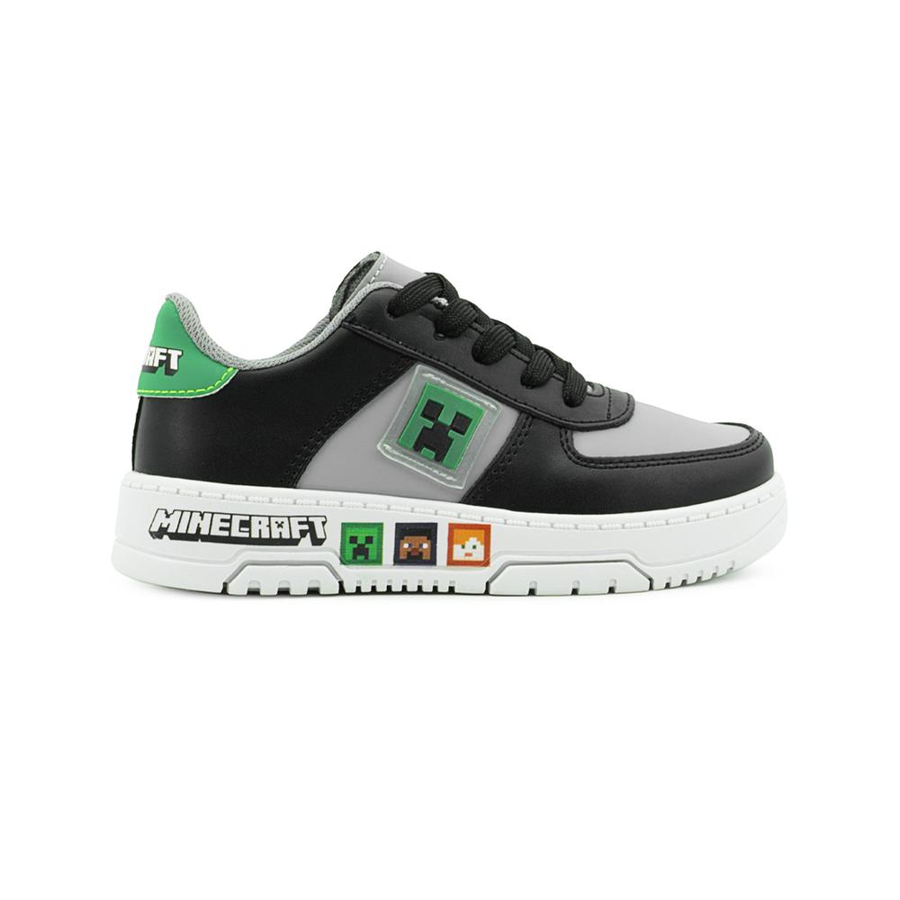 Foto 7 pulgar | Yuyin Niño Tenis Negro Antiderrapante Minecraft Casuales Negro