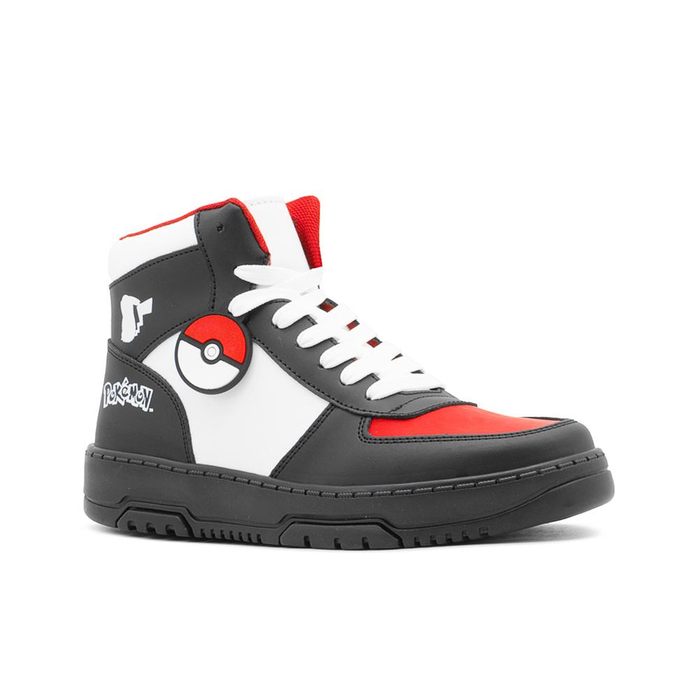 Foto 4 | Tenis Bota Yuyin Para Niño Pokemon Casuales En Negro 22-25.5 Negro