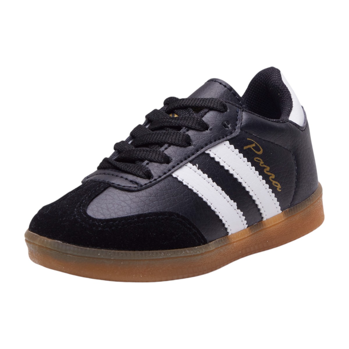 Tenis Calzado Watanabe Color Negro Mezcla Textiles