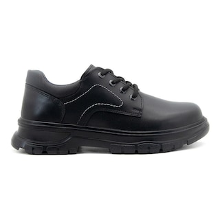 Foto 1 | Tenis Zapato Escolar Yuyin Niño Choclo Antiderrapante 22-25 Negro