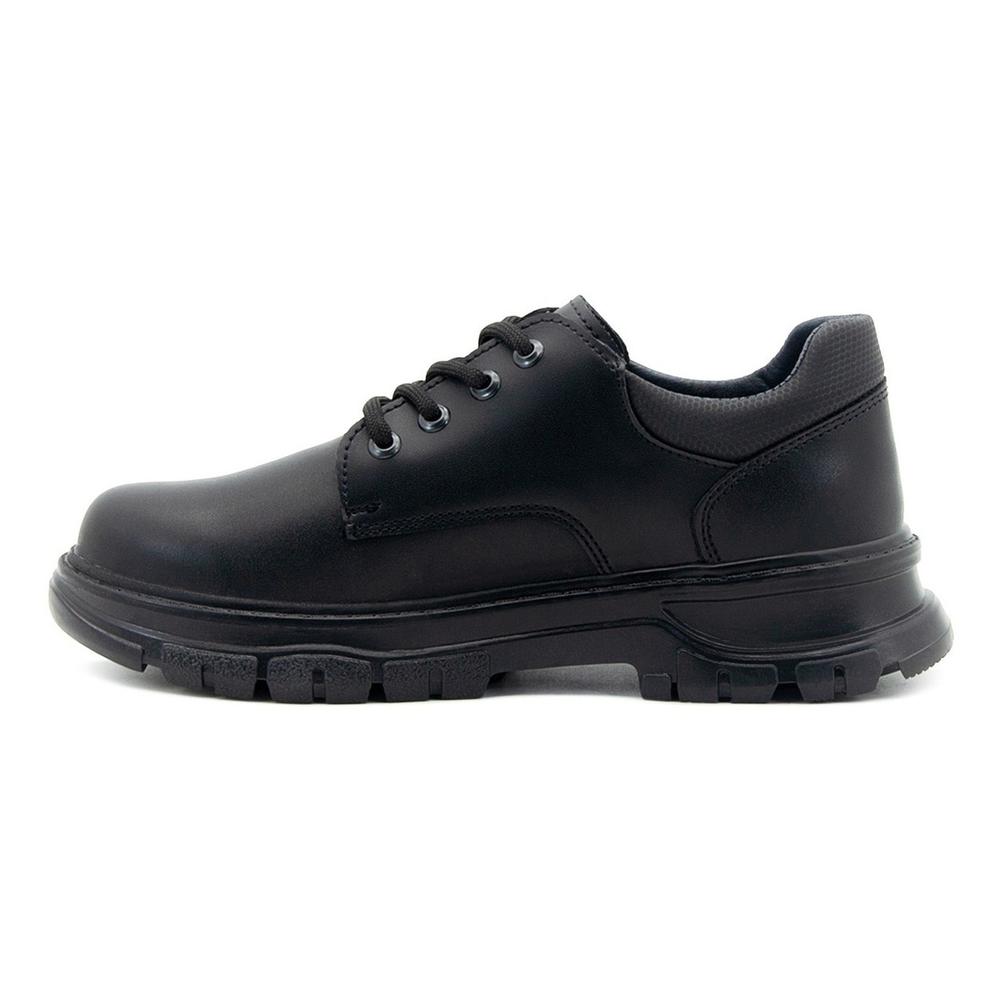 Foto 6 pulgar | Tenis Zapato Escolar Yuyin Niño Choclo Antiderrapante 22-25 Negro