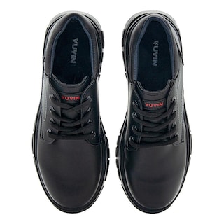 Foto 7 | Tenis Zapato Escolar Yuyin Niño Choclo Antiderrapante 22-25 Negro