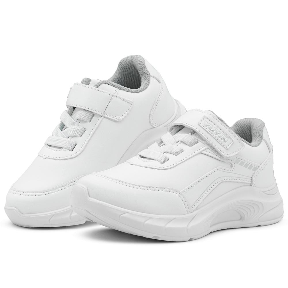 Tenis Deportivo Escolar Infantil Blanco Antiderrapantes Blanco