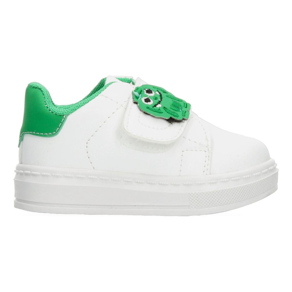 Foto 2 pulgar | Tenis Blasito Blanco Y Verde Para Niño Infantil Cómodo Con Velcro Escolar Verde
