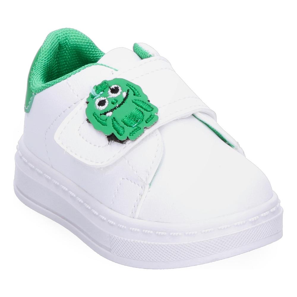 Foto 3 pulgar | Tenis Blasito Blanco Y Verde Para Niño Infantil Cómodo Con Velcro Escolar Verde