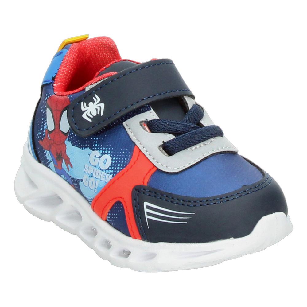 Foto 6 pulgar | Tenis Niño Marvel Azul Deportivo Casual Cómodo Ligero Superhéroe Spiderman Velcro Ajustable Rojo